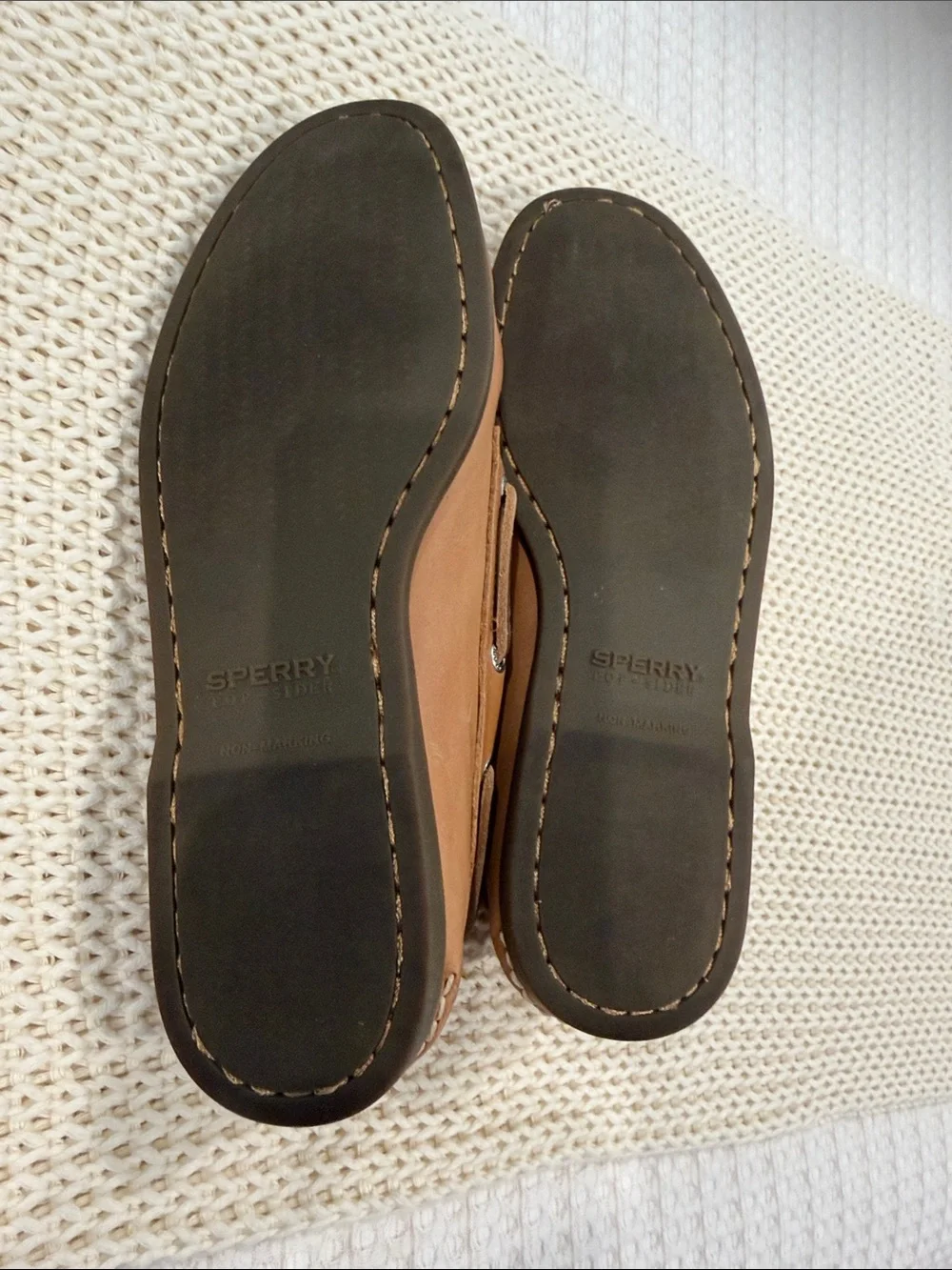 Sperry Tan Leather 2-Eye Boat Shoes